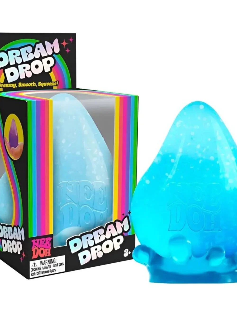 NeeDoh Dream Drop - BLUE | Sparkle-Filled Tear Drop Sensory Squish - NIB!